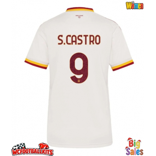 AS Roma Santiago Castro #9 Replica Away Stadium Shirt for Women 2026-27 Short Sleeve
